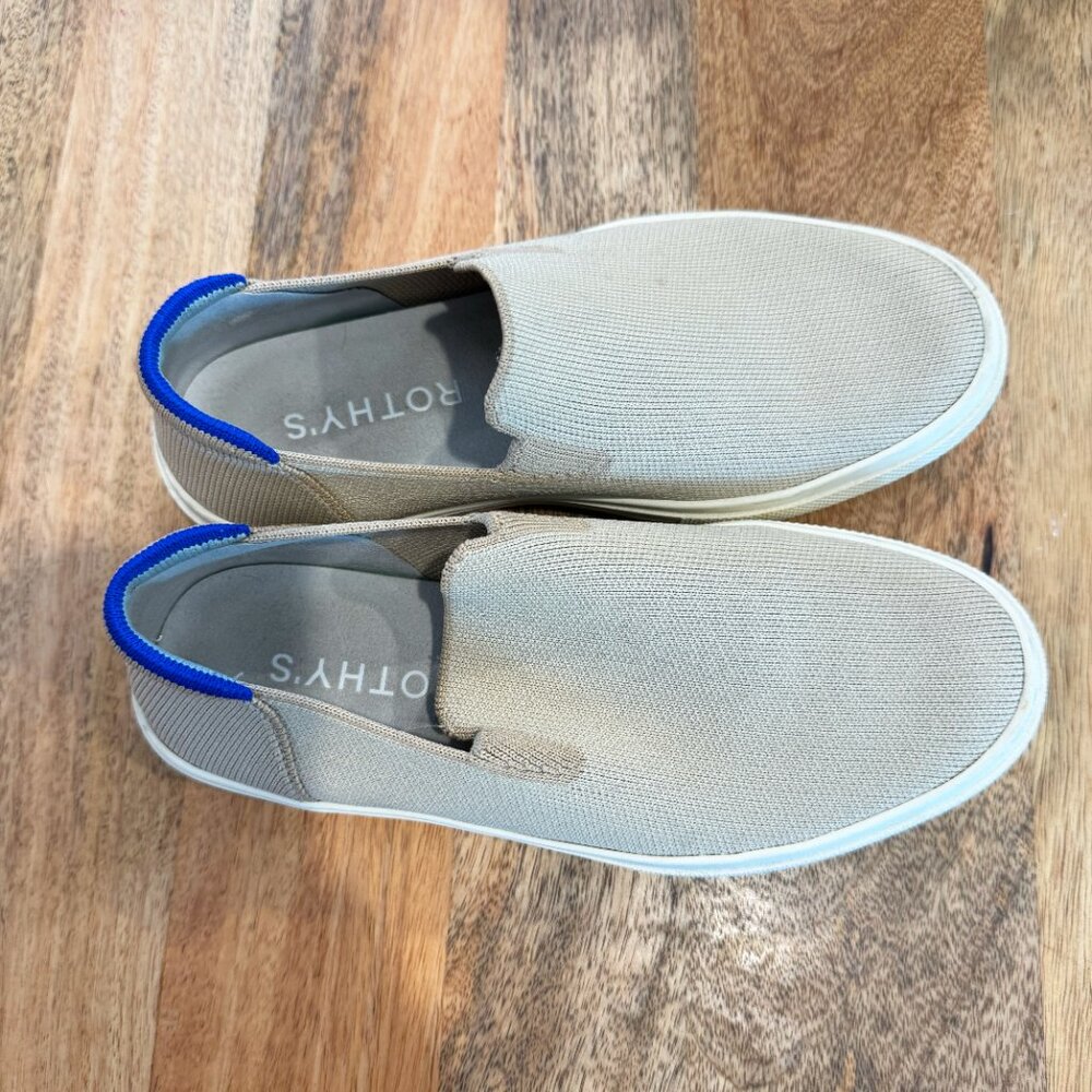 Rothy The Original Slip On Sneaker in Sand Size 8 - Picture 2 of 10